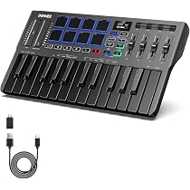 Amazon | Donner USB MIDI キーボード コントローラー 25鍵 ベロシティ